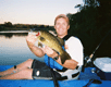 kayak fishing smallmouth bass photo