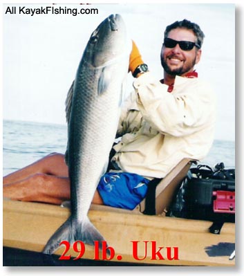 kayak fishing uku or gray snapper photo