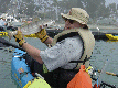 kayak fishing white seabass photo